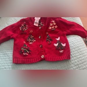 Talbots Kids Christmas Sweater. Size 6 months. Preworn